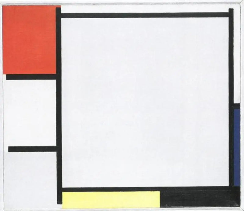 Composition with red, blue, yellow, black, and gray - Piet Mondrian