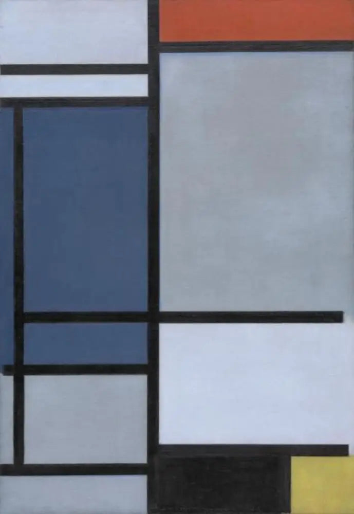 Composition with red, blue, black, yellow, and gray - Piet Mondrian