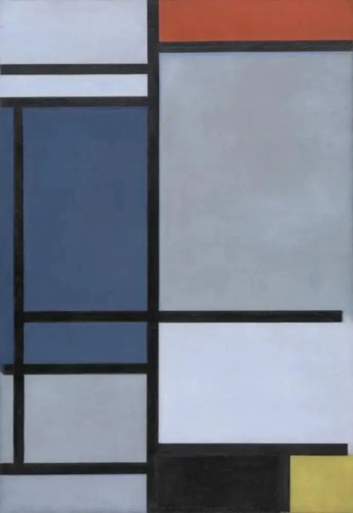 Composition with red, blue, black, yellow, and gray - Piet Mondrian