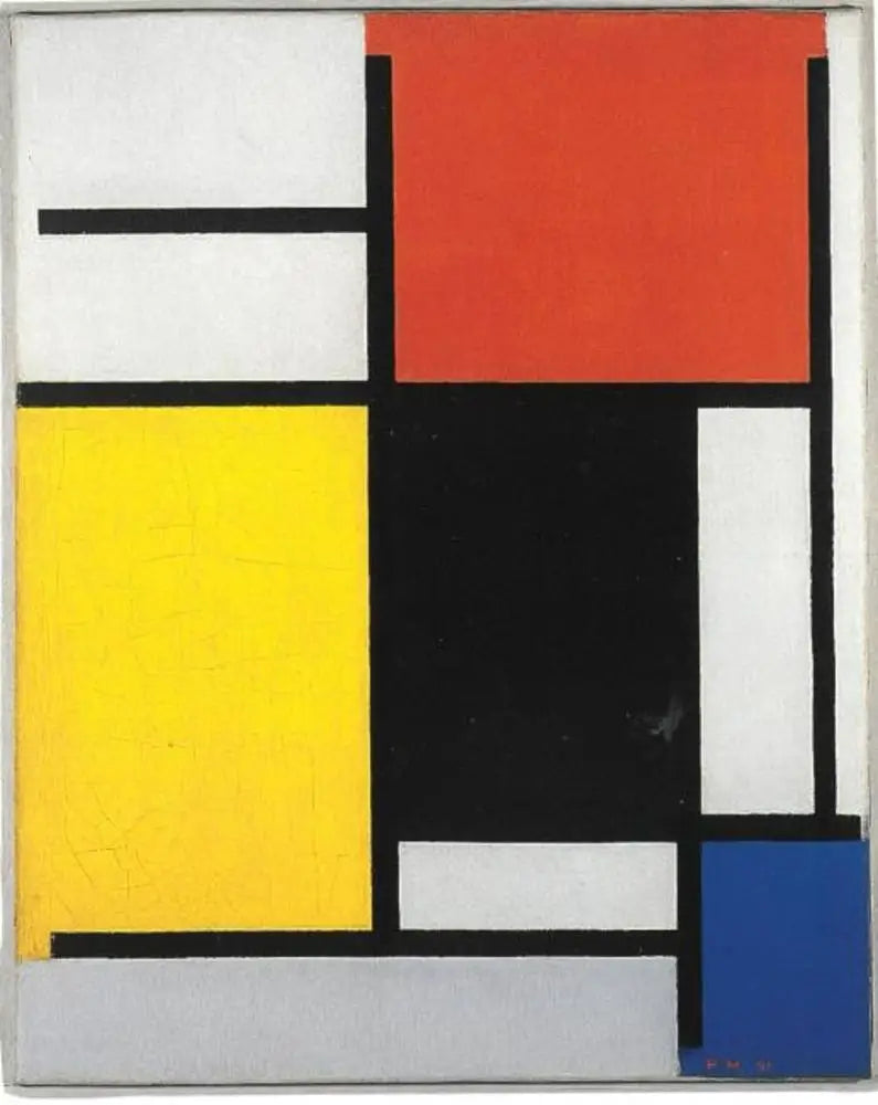 Composition with red, yellow, black, blue, and gray - Piet Mondrian
