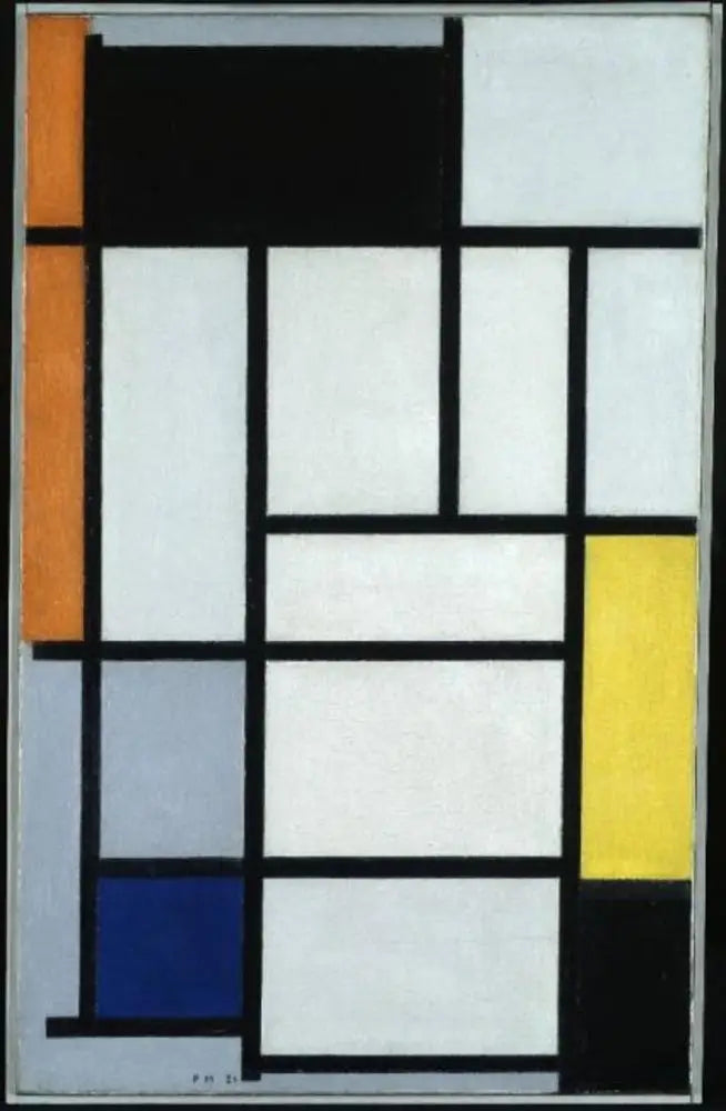 Composition with red, black, yellow, blue, and gray - Piet Mondrian