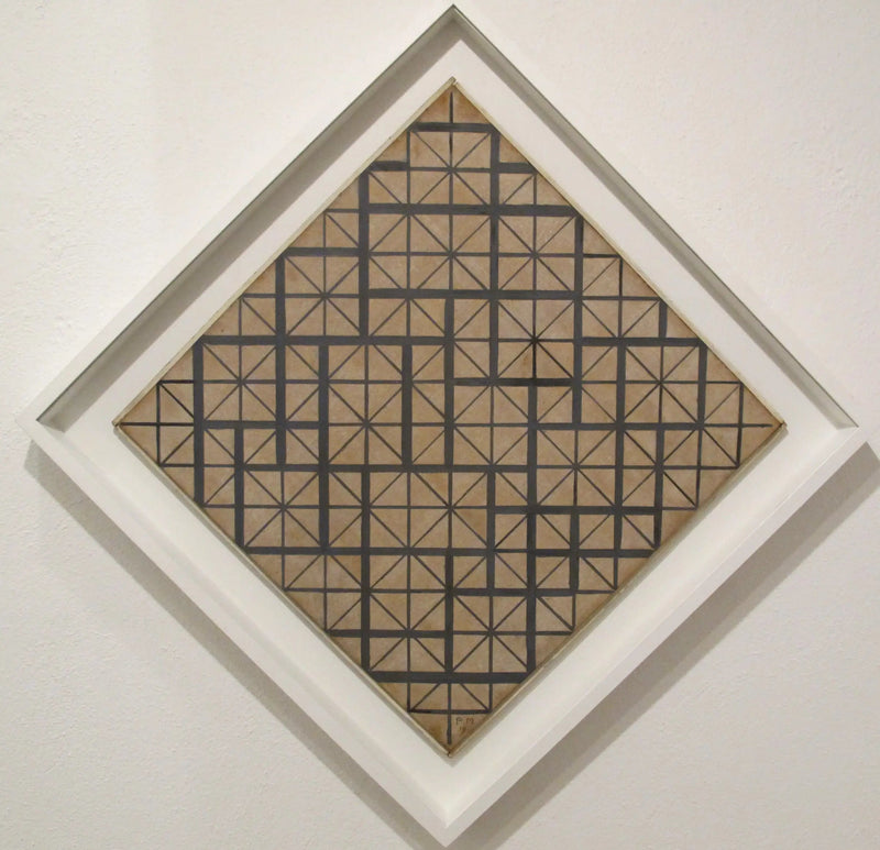 Composition with Grid 4 (Diamond) - Piet Mondrian