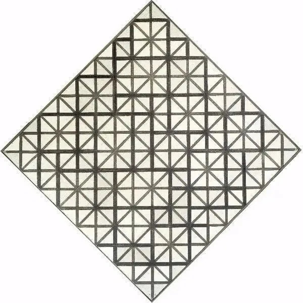 Composition with Gray Lines - Piet Mondrian