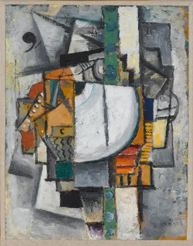 Cubo-futurist composition with piano - Kazimir Malevich