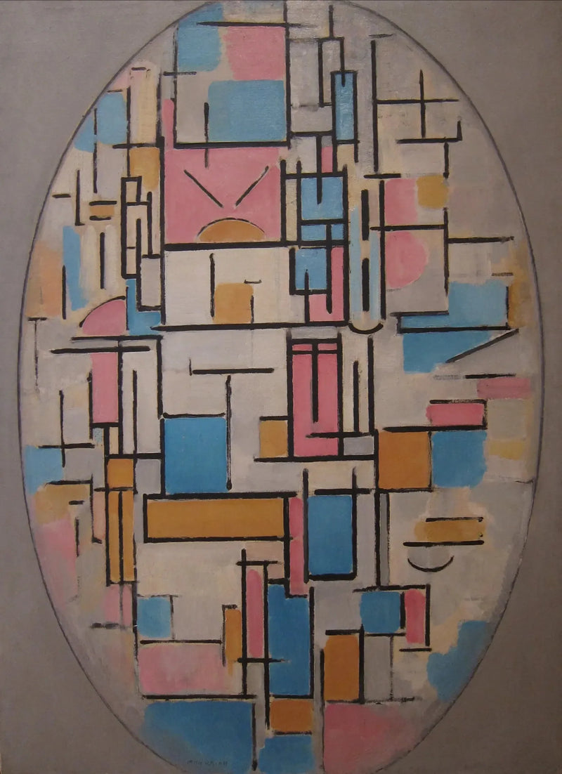 Composition in an Oval with Color Planes 1 - Piet Mondrian