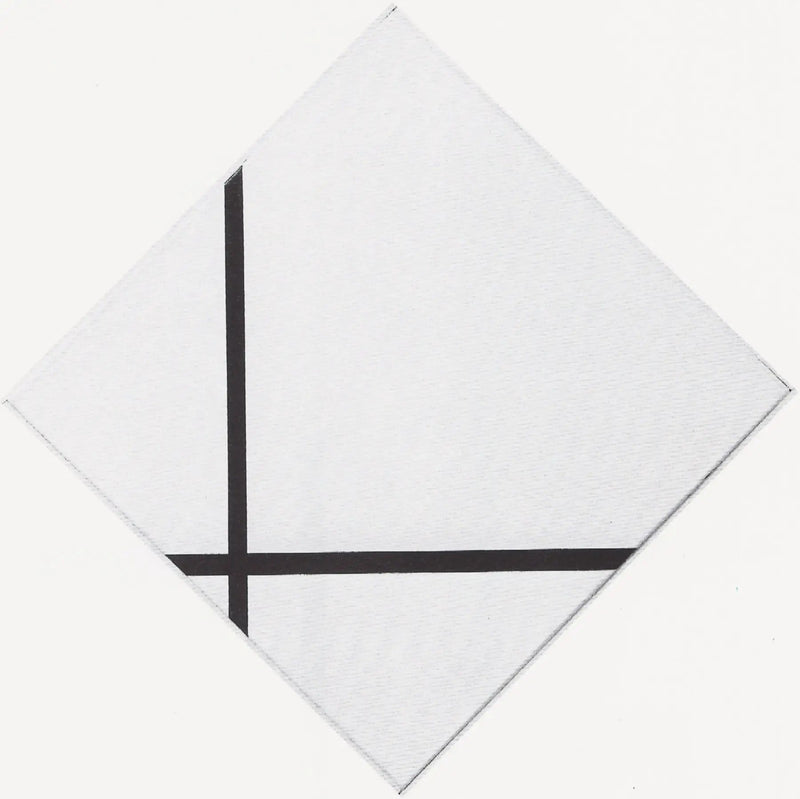 Diamond Composition with Two Lines - Piet Mondrian