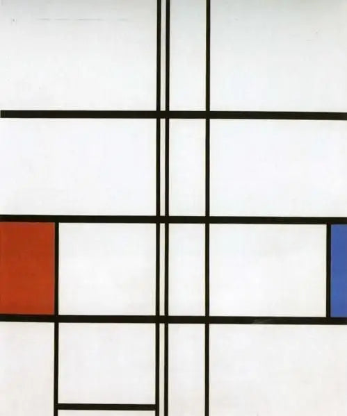 Composition in White, Red, and Blue - Piet Mondrian