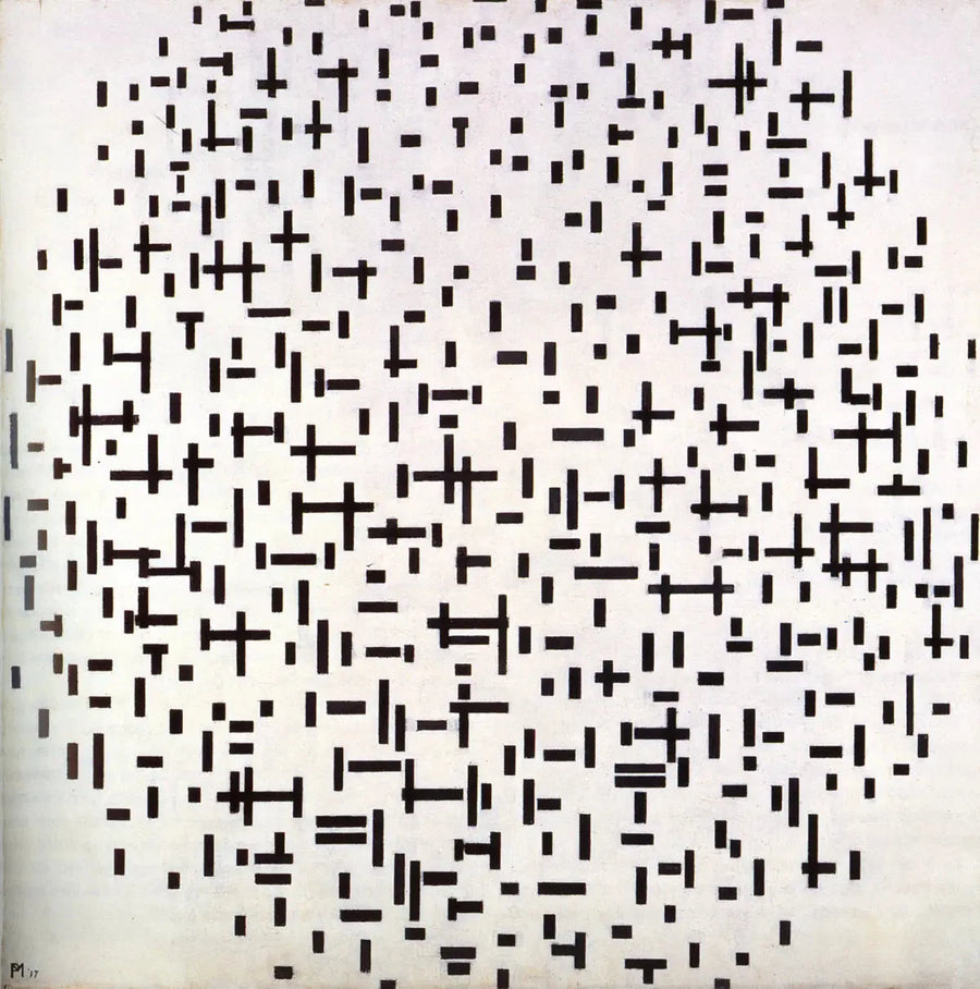 Online Composition, Second State - Piet Mondrian