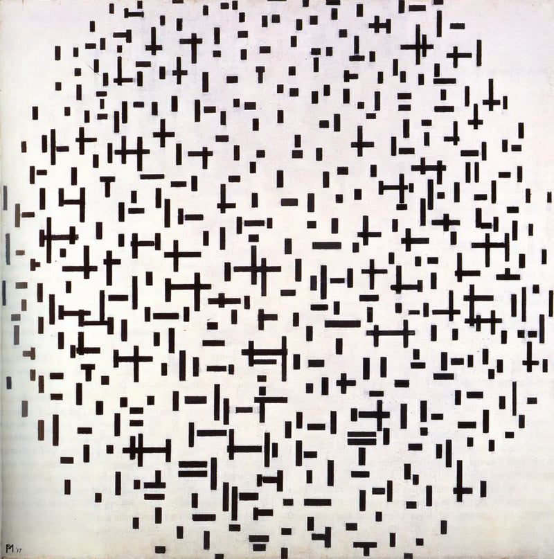 Online Composition, Second State - Piet Mondrian