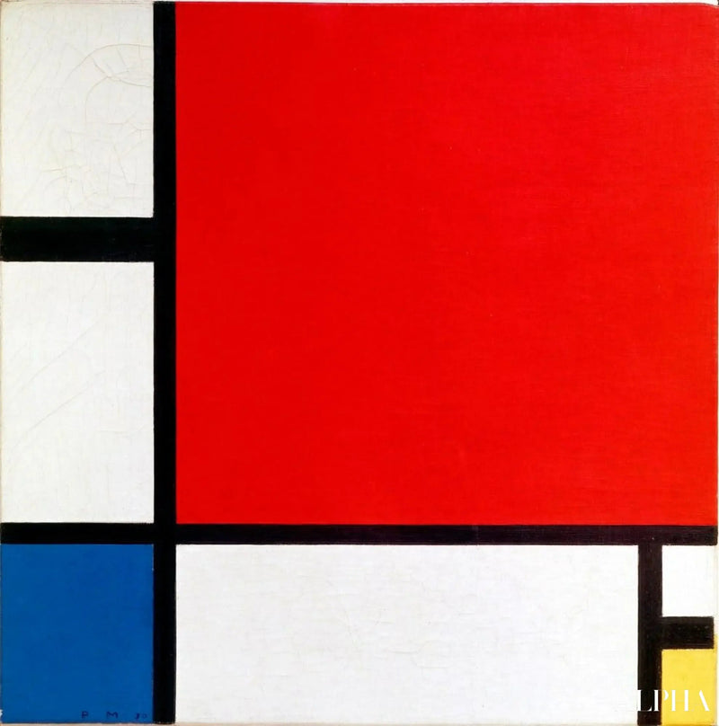 Composition in red, blue and yellow - Piet Mondrian