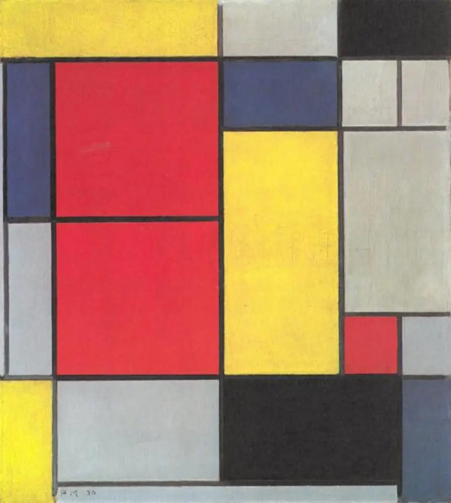 Composition II - Piet Mondrian image 1 tableau peint à l’huile sur toile