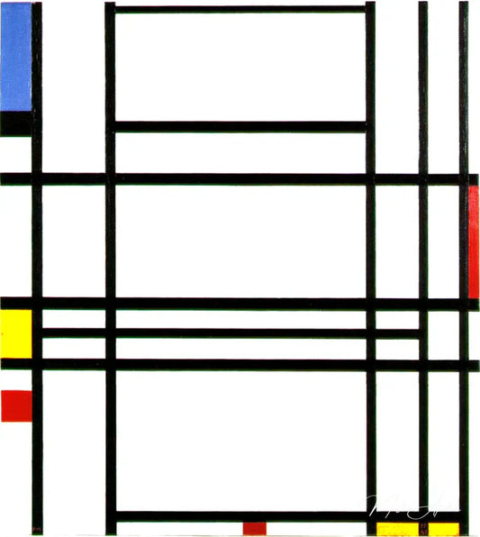 Composition n°10 - Mondrian - Reproductions de tableaux et peintures haut de gamme