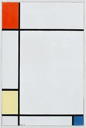 Composition No. III with Red, Yellow, and Blue - Piet Mondrian