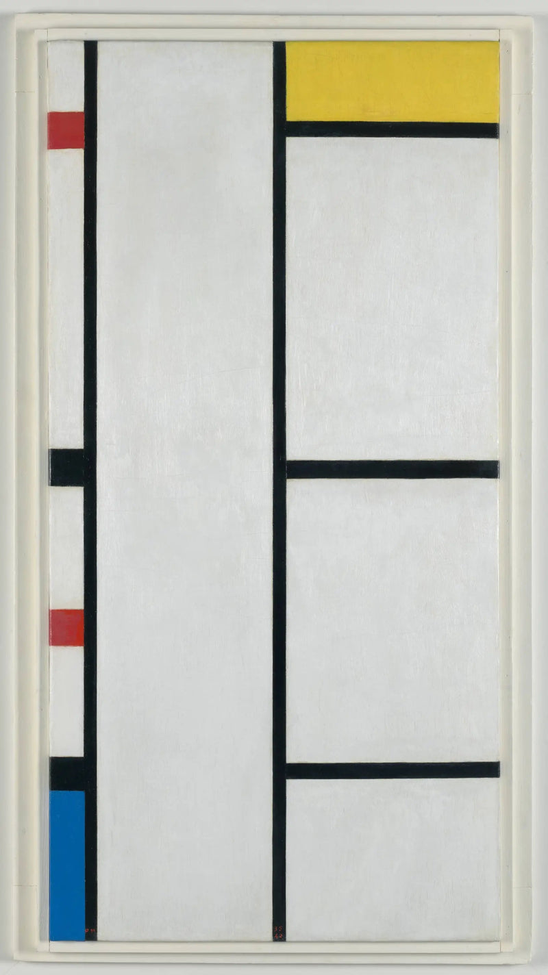 Composition (n° III) white-yellow / Composition with red, yellow, and blue - Piet Mondrian