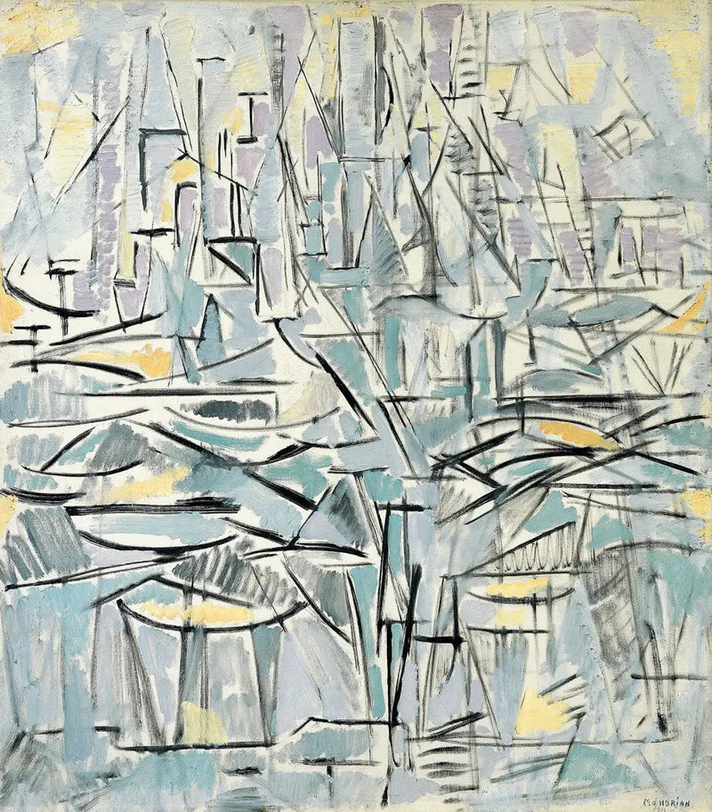 Composition No. XVI, Composition 1 (Trees) - Piet Mondrian
