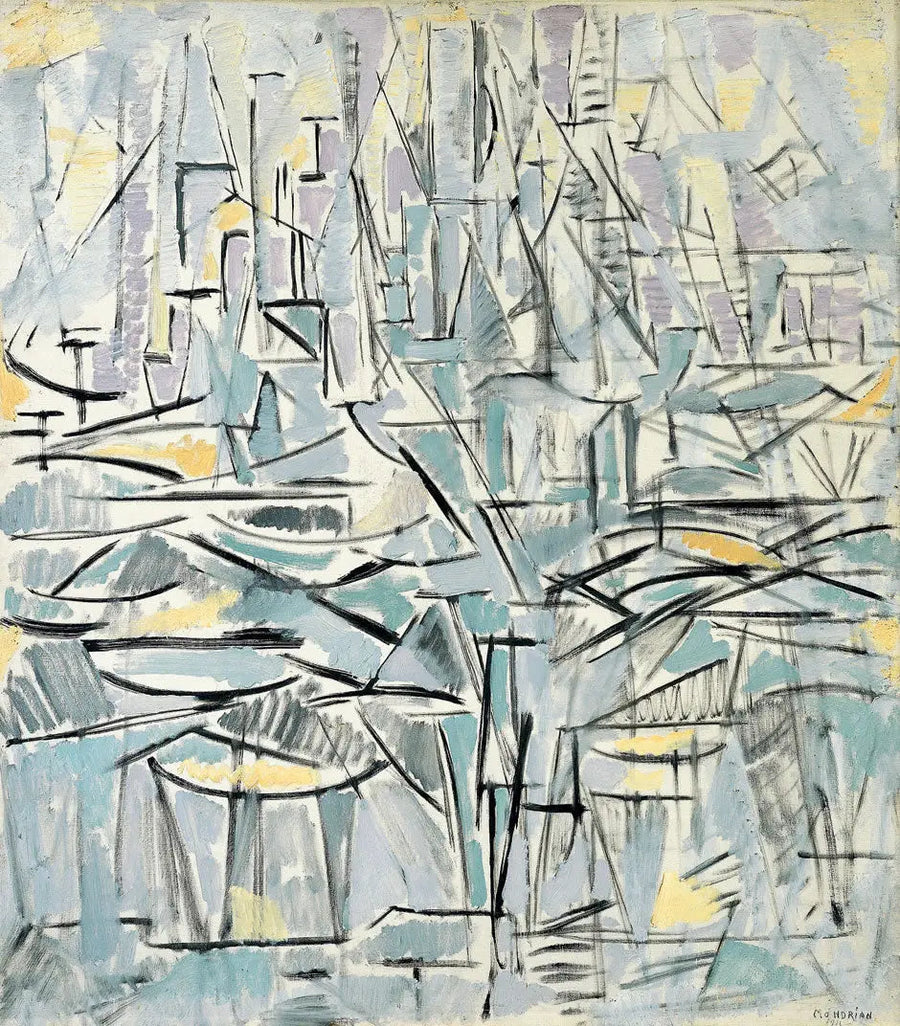 Composition No. XVI, Composition 1 (Trees) - Piet Mondrian