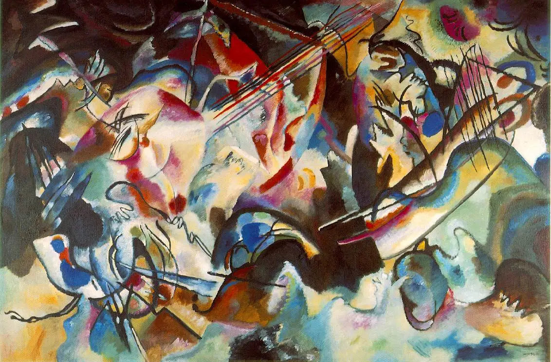 Composition VI - Vassily Kandinsky image 1 copie de tableau peinte à la main