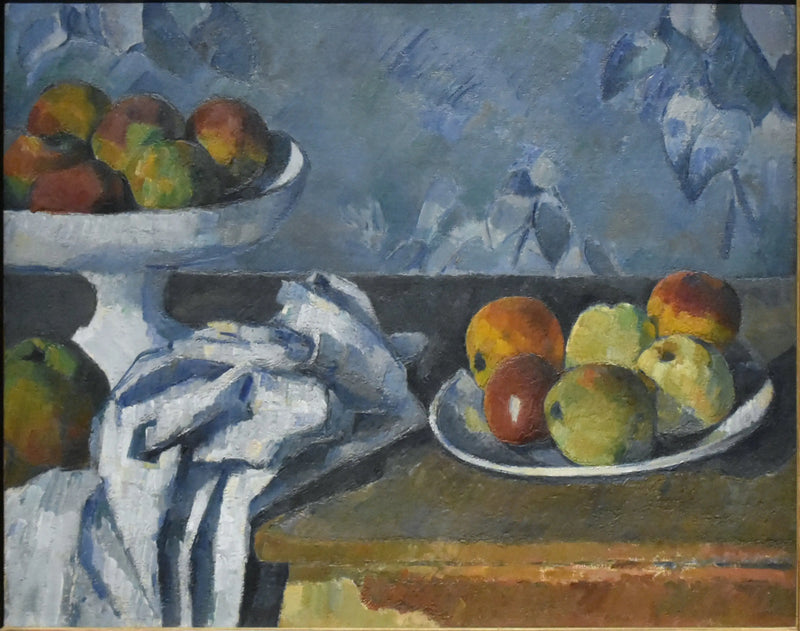 Compote dish, plate and apples - Paul Cézanne