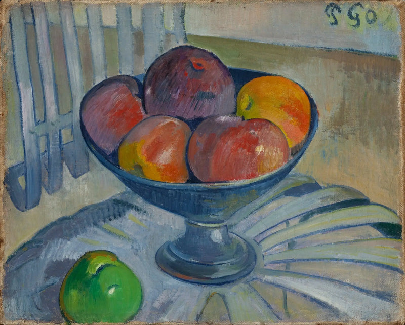 Fruit Bowl on a Garden Chair - Paul Gauguin
