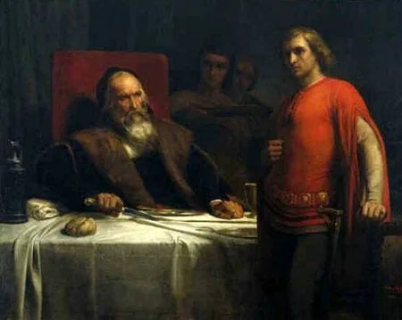 Count Eberhard of Württemberg and his son - Ary Scheffer