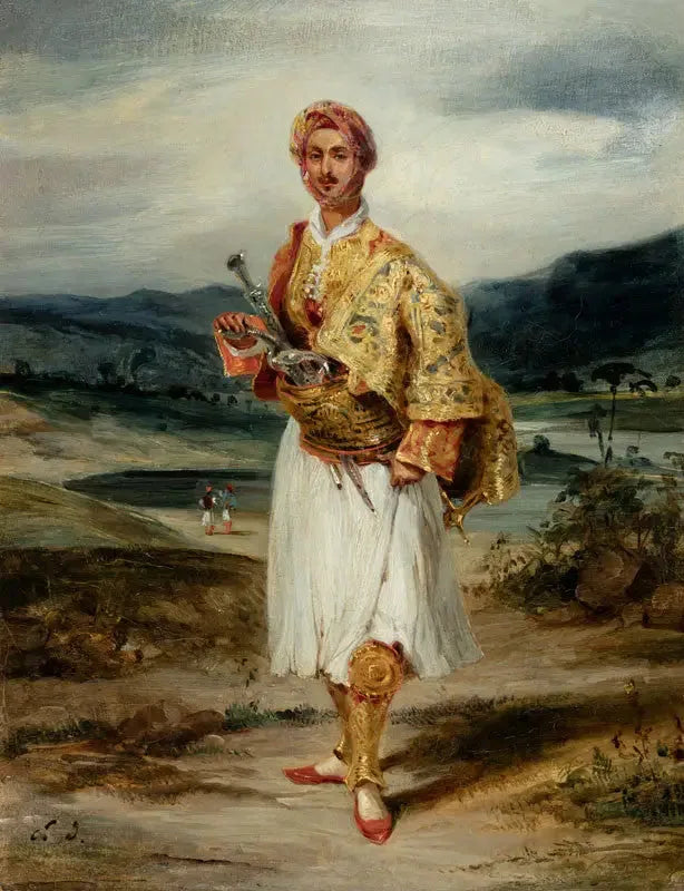 Count Palatiano in Suliot Costume - Eugène Delacroix