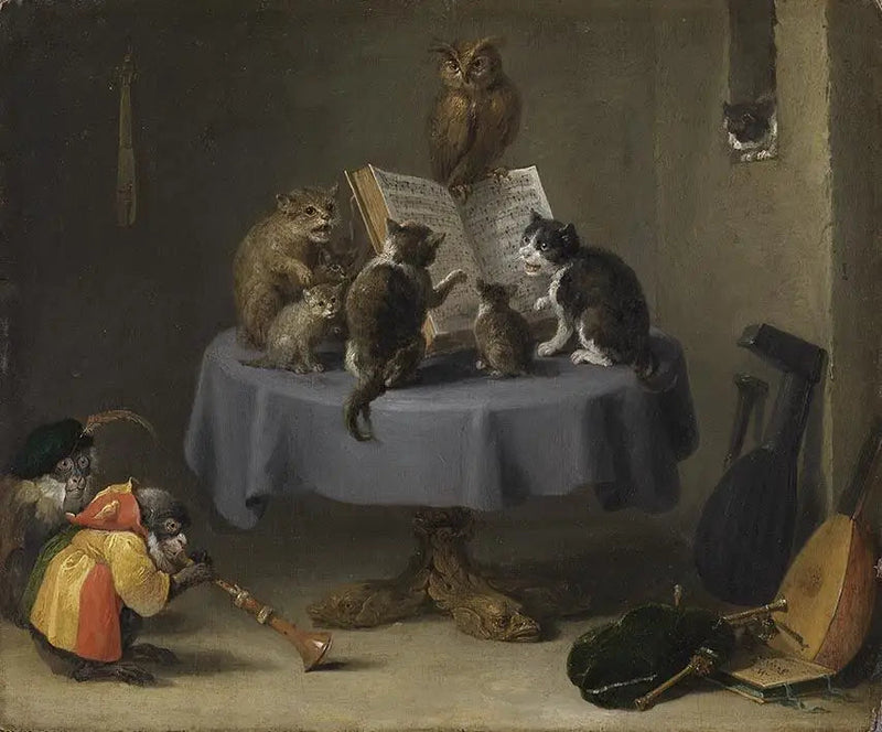 Cat Concert - David Teniers the Younger