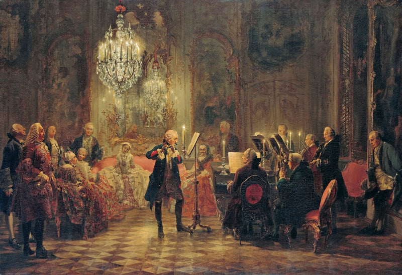 Frederick the Great's Flute Concert at Sanssouci - Adolph von Menzel