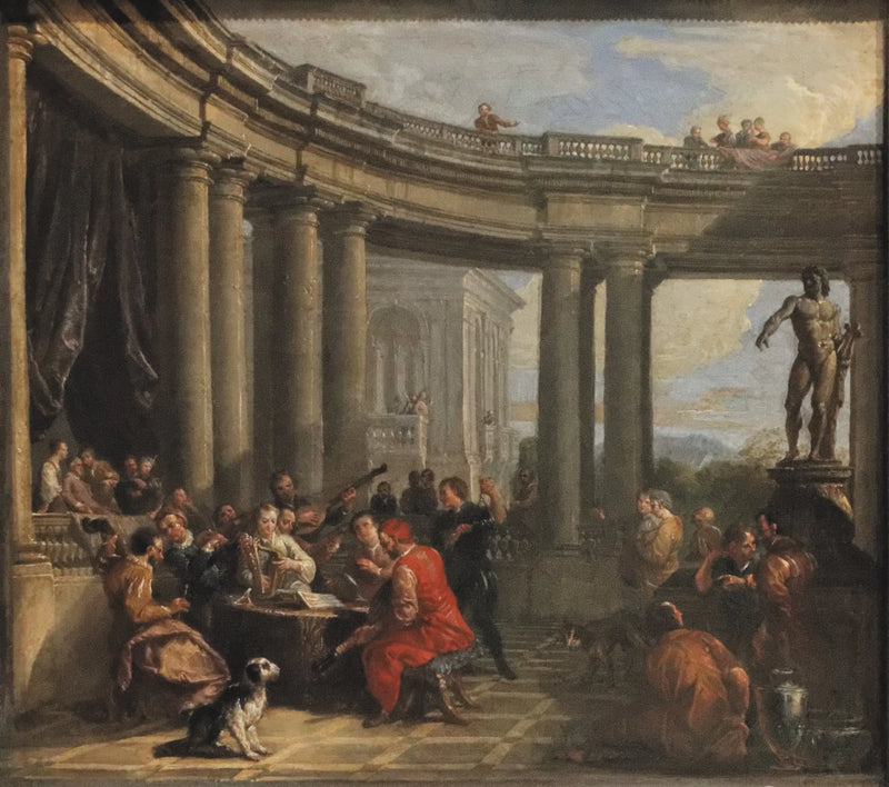 Concert donné dans l'intérieur d'une galerie circulaire d'ordre dorique - Giovanni Paolo Panini