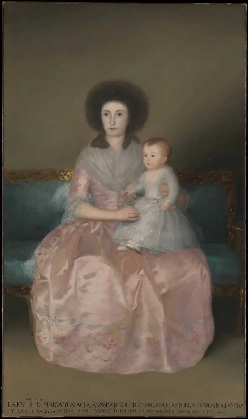 Countess of Altamira and her daughter, María Agustina - Francisco de Goya