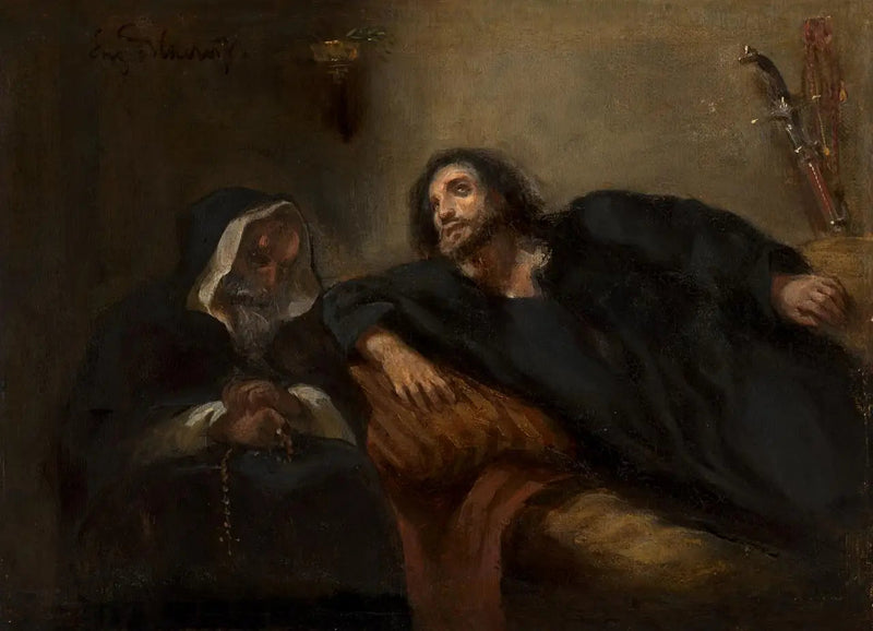 Confession of the Giaour - Eugène Delacroix
