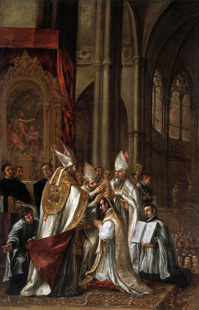 Consecration of Saint Ambrose as Bishop - Juan de Valdés Leal