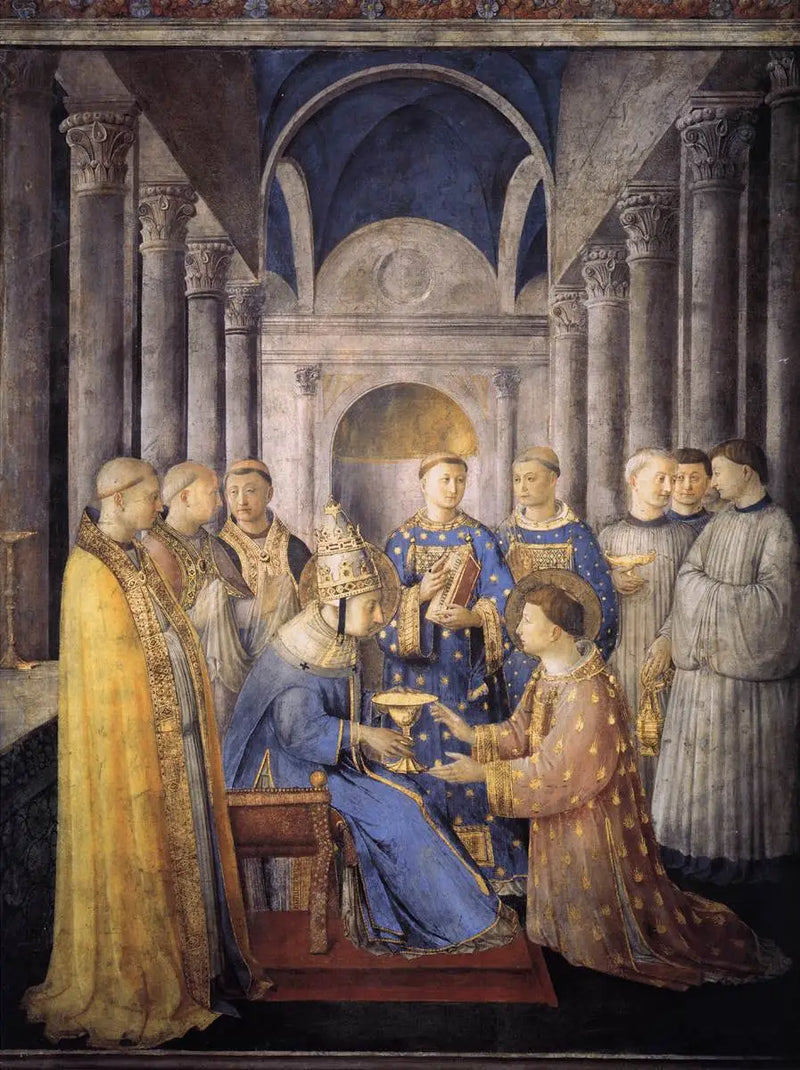Diaconal Consecration of Saint Laurent - Fra Angelico