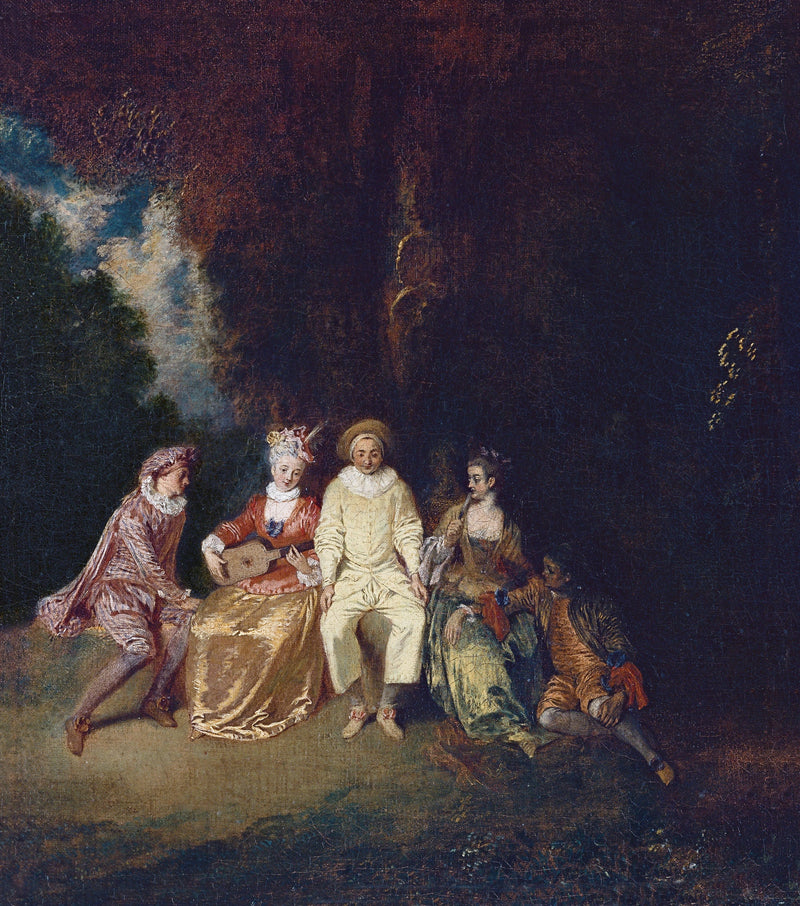 Pierrot Content - Antoine Watteau