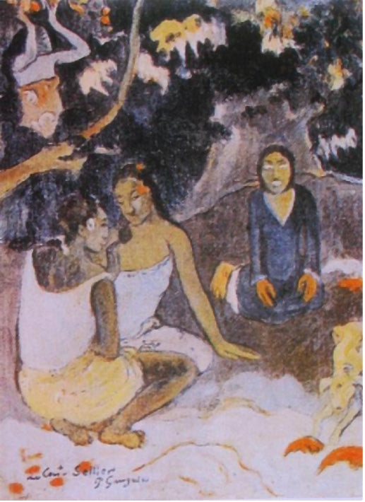Reproduction du tableau « Contes barbares - Paul Gauguin » par Alpha Reproduction en peinture à l’huile