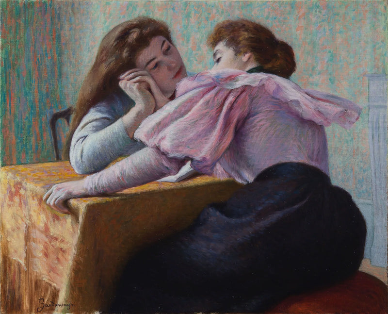 Conversation at the table - Federico Zandomeneghi
