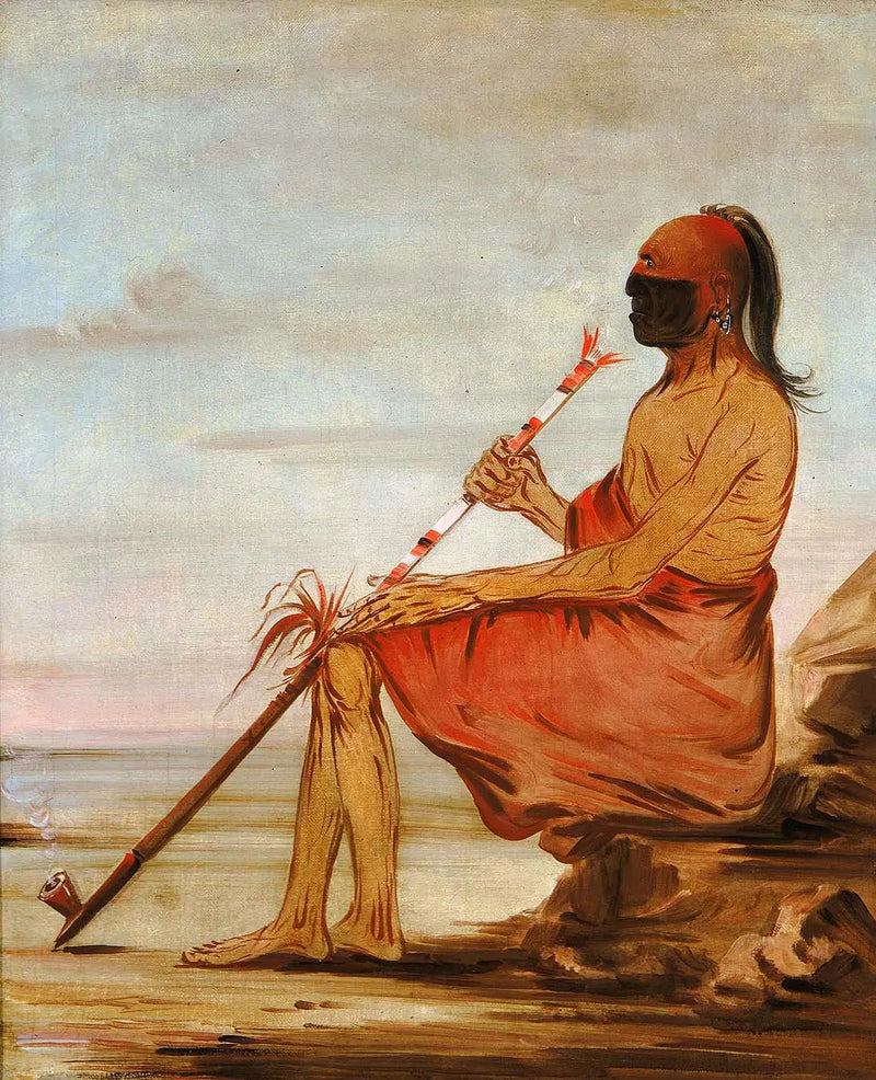 Coo-coo-coo, the owl, an old chief - George Catlin
