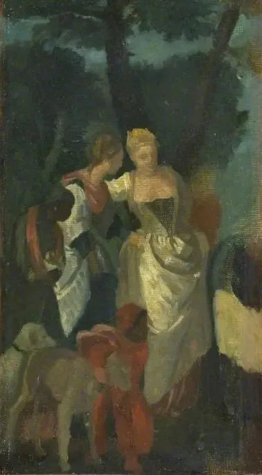 Copy after "The Discovery of Moses" by Veronese - Edgar Degas