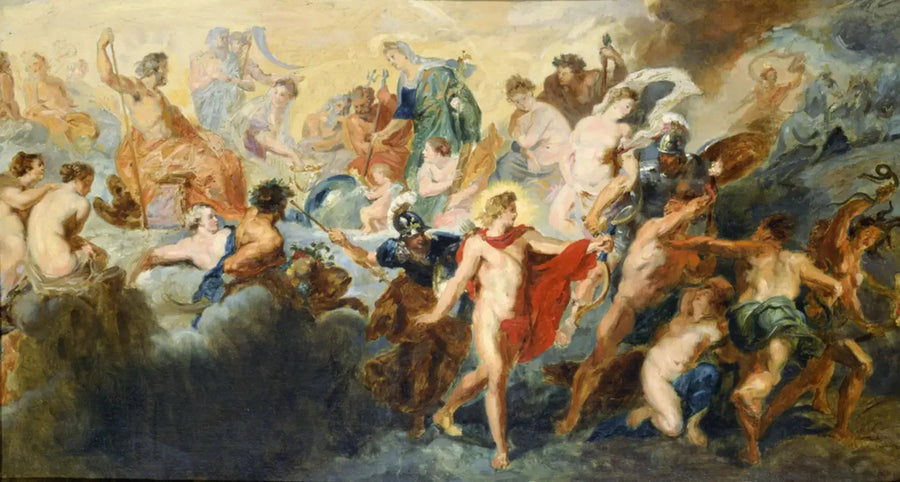 Copy after the painting by Rubens "The Council of the Gods" - Pierre-Auguste Renoir