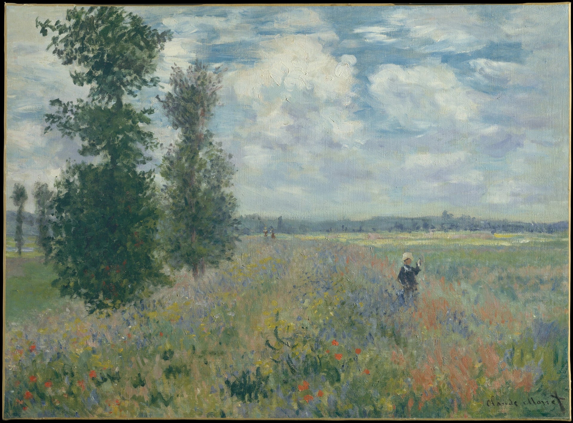 Champs de coquelicots près d’Argenteuil W380 par Claude Monet, 1875, Metropolitan Museum of Art