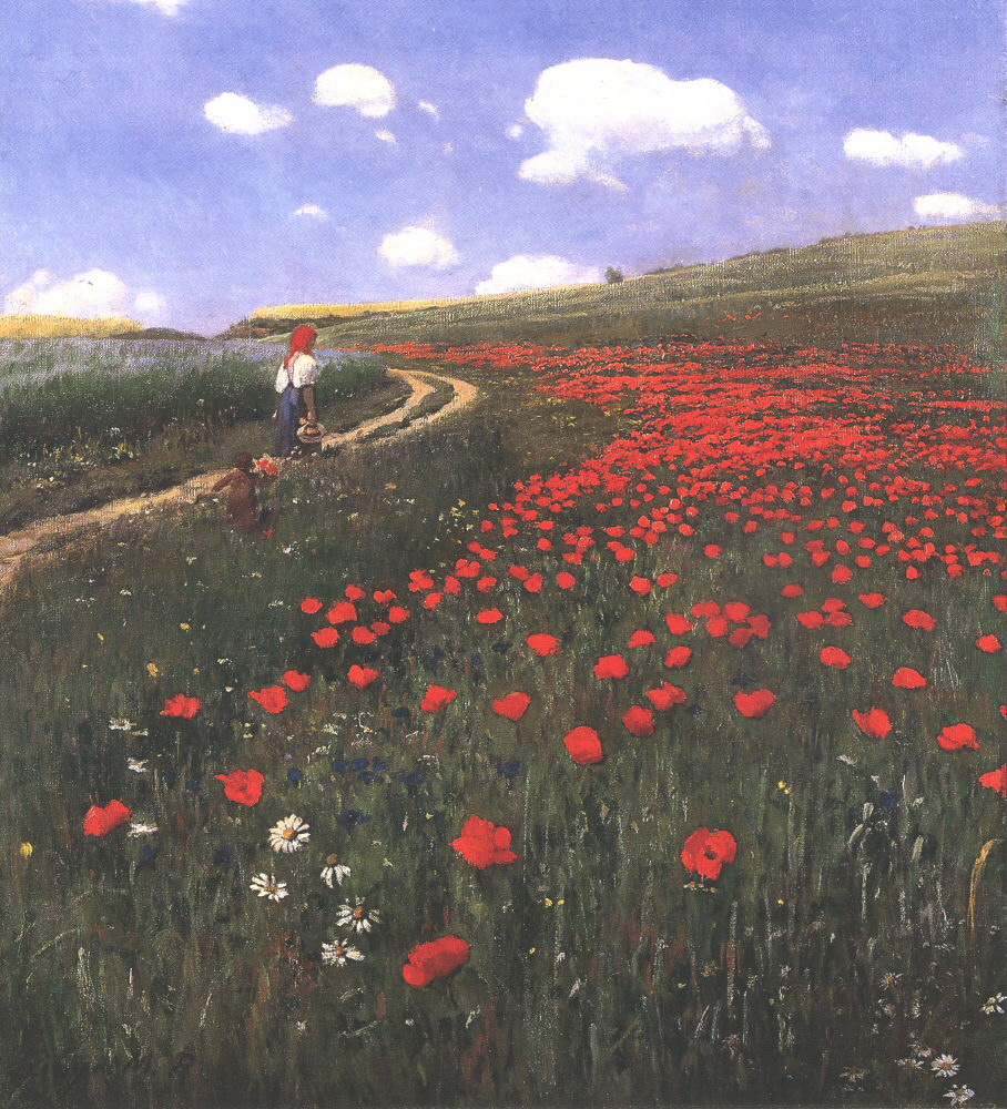 Coquelicots dans le champ – Pál Szinyei Merse, peinture de coquelicots