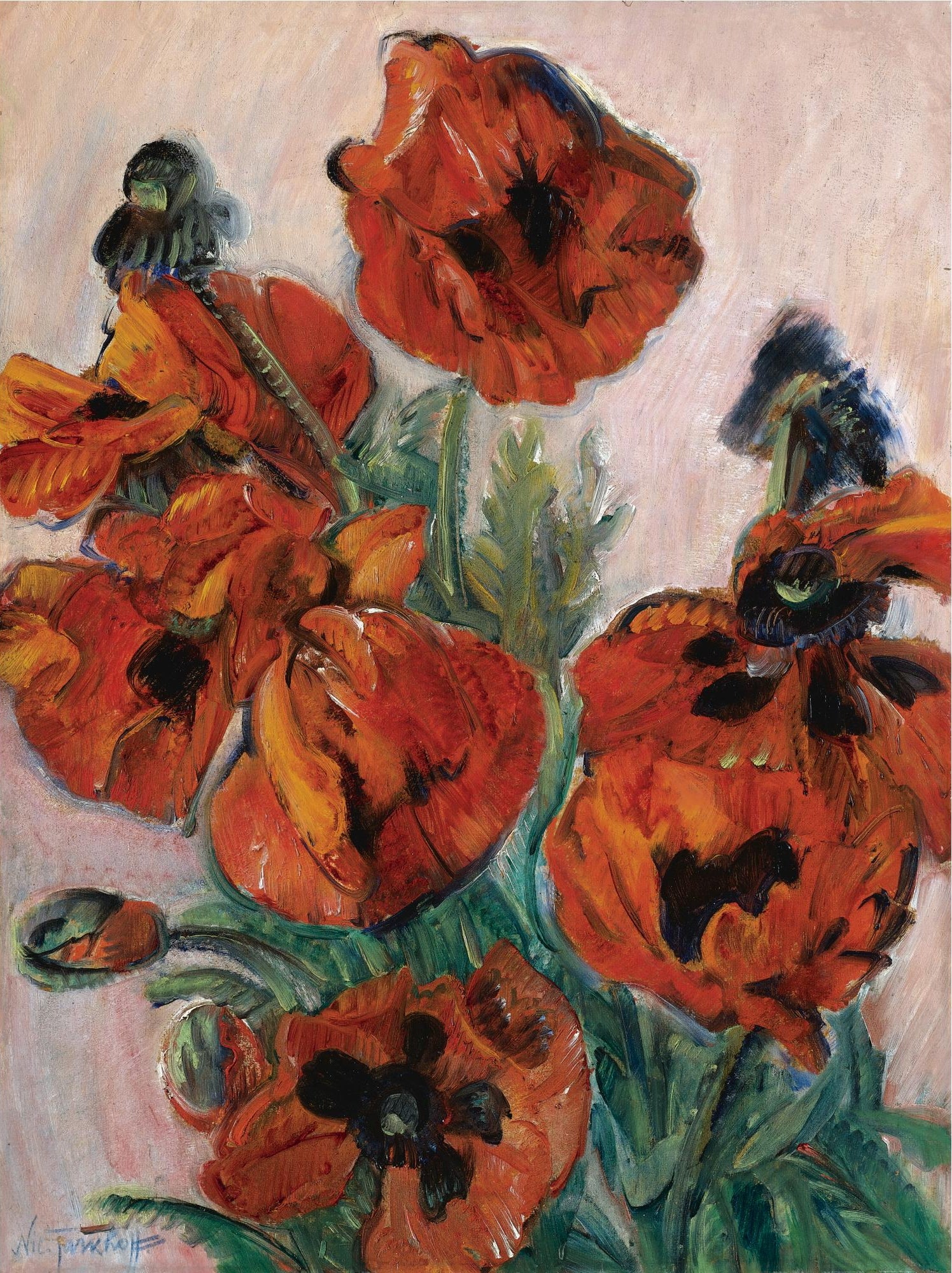Coquelicots – Nikolai Tarkhov, peinture de coquelicots