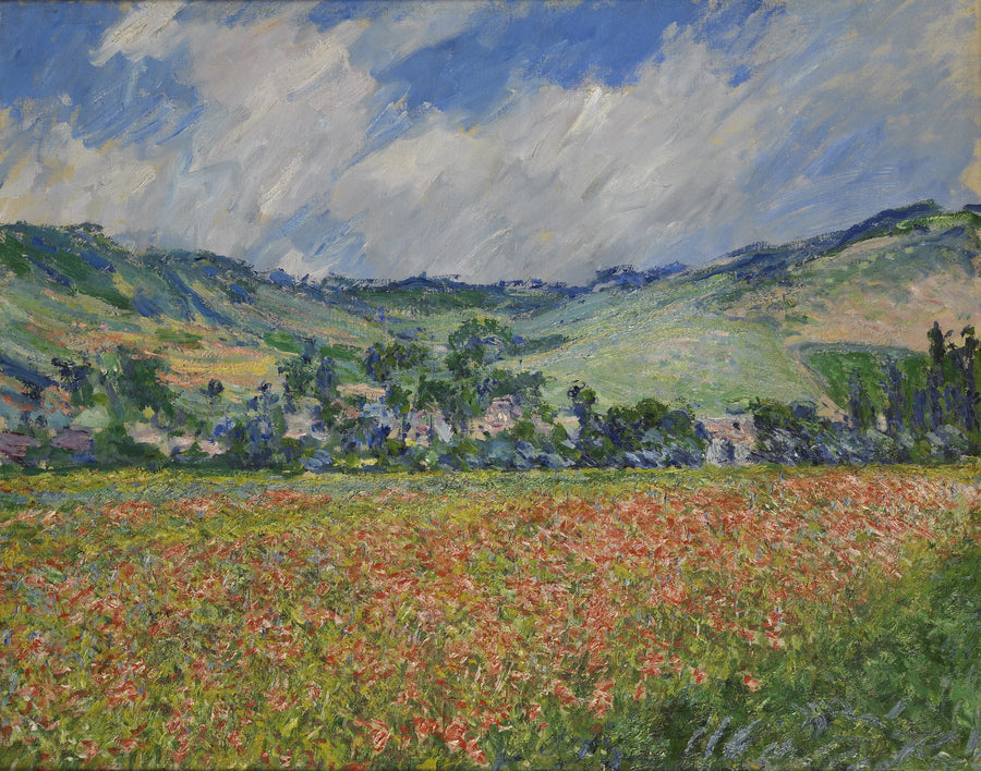 field of poppies. Surroundings of Giverny - Claude Monet