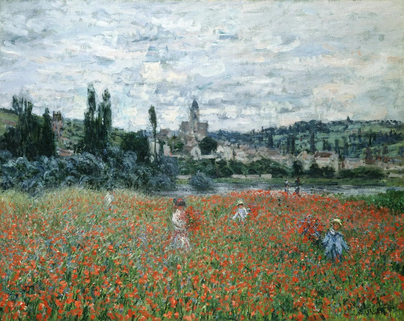 Poppy field near Vétheuil W536 - Claude Monet