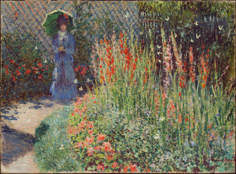 Basket of flowers (Les Glaïeuls) W414 - Claude Monet