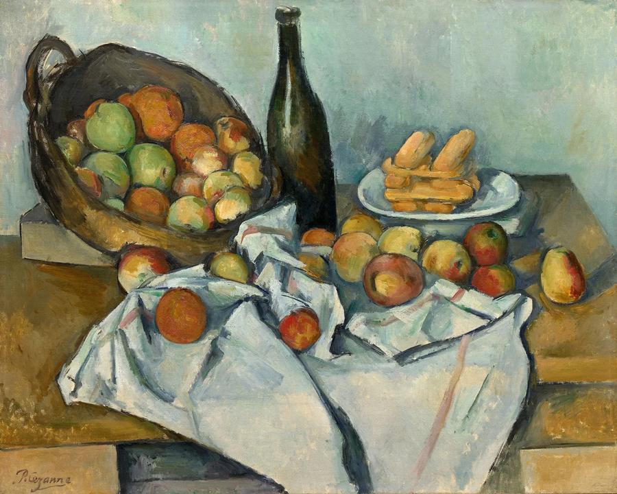 La Corbeille de pommes vers 1893 par Paul Cézanne à l’Art Institute of Chicago – reproduction peinture à l’huile sur toile