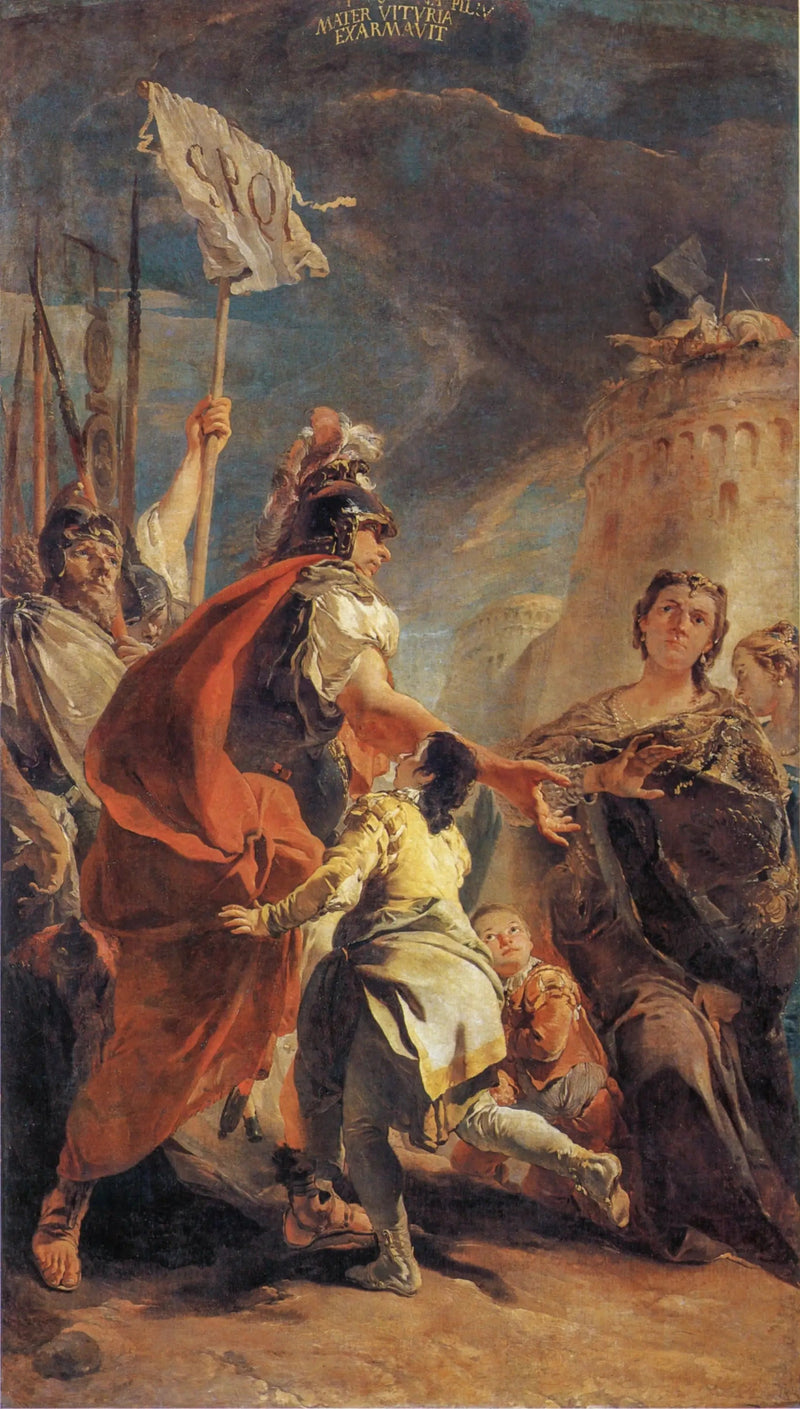 Coriolanus on the Walls of Rome - Giovanni Battista Tiepolo