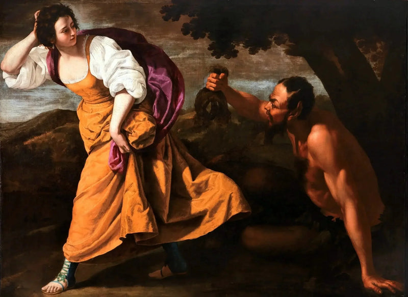 Corsica and the Satyr - Artemisia Gentileschi