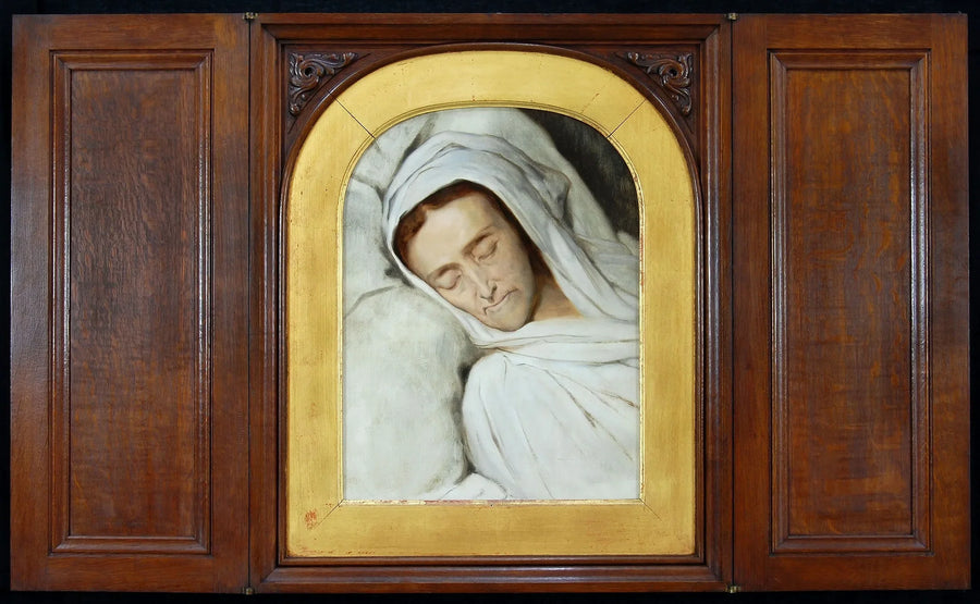 Cornelia Lamme Scheffer - On her deathbed - Ary Scheffer