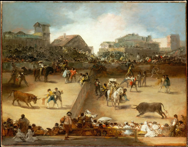 Bullfight in the Divided Arena - Francisco de Goya