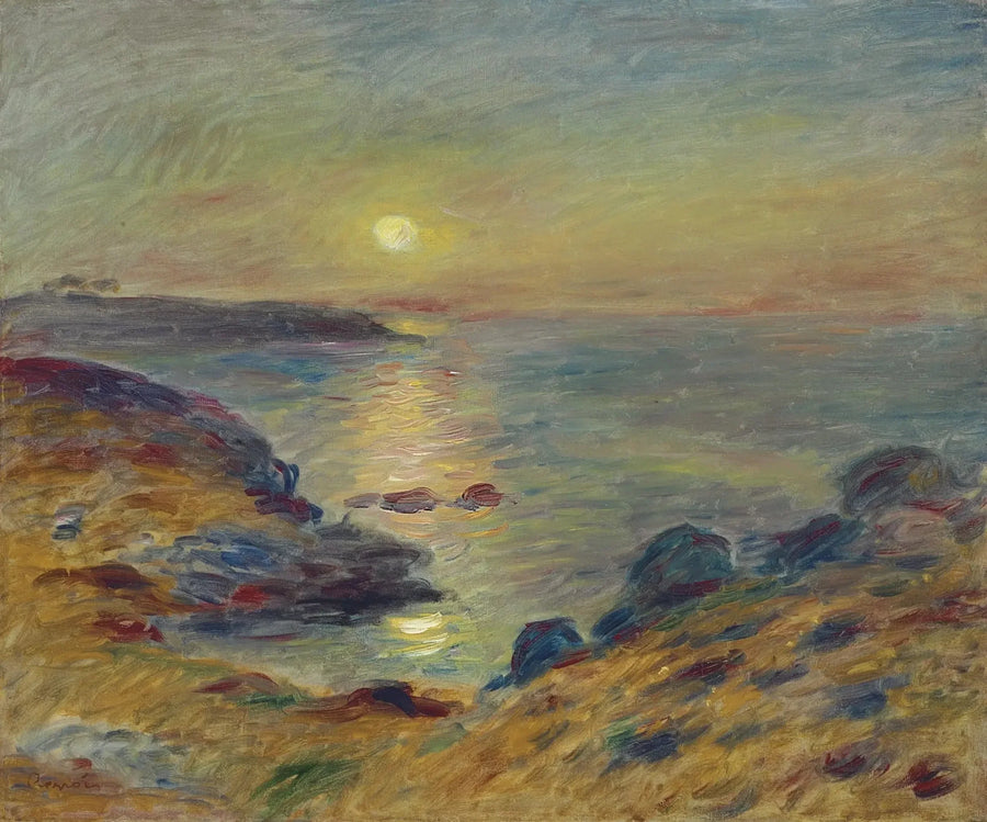 Sunset at Douarnenez - Pierre-Auguste Renoir